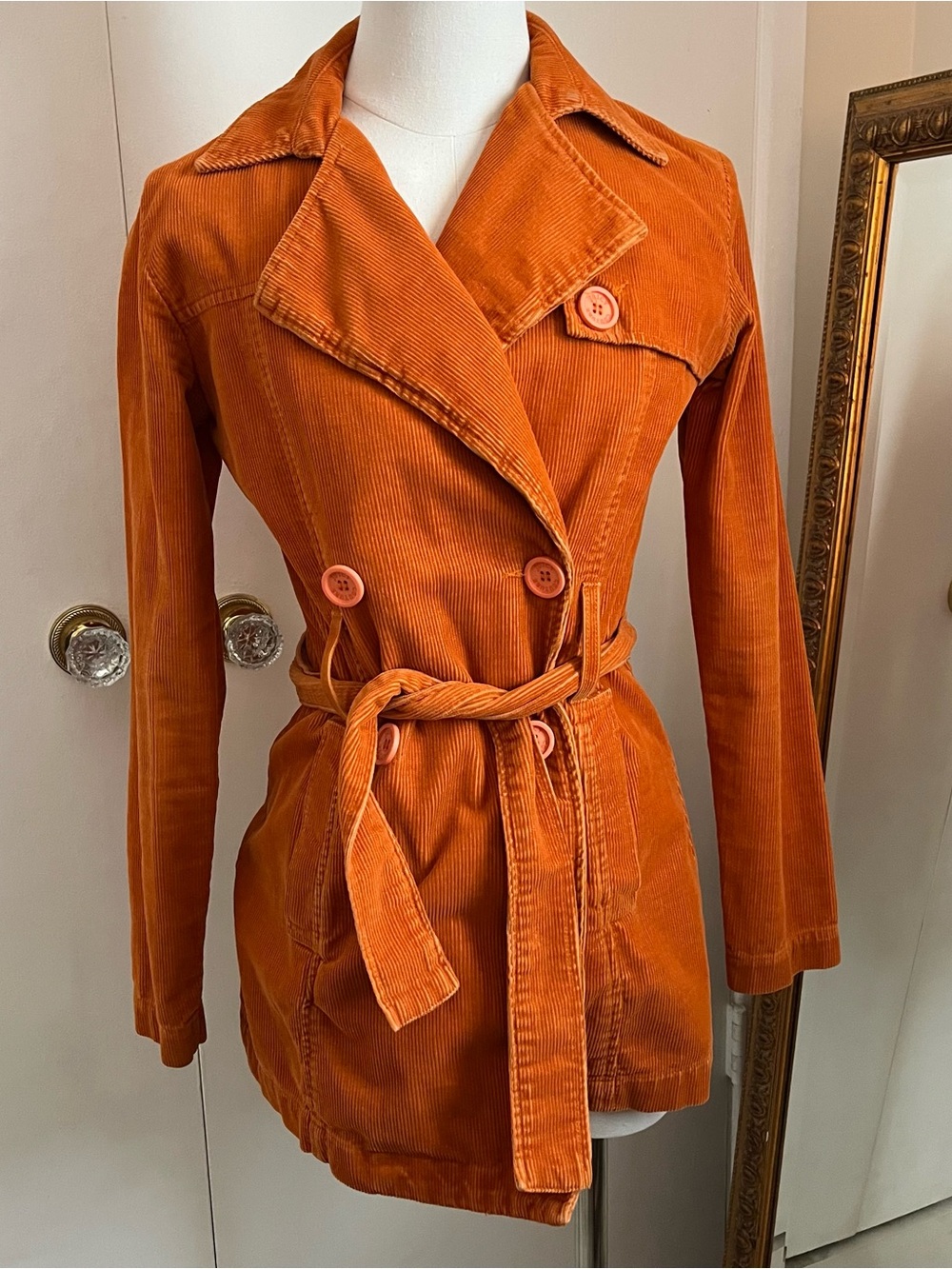 Juicy couture corduroy trench coat